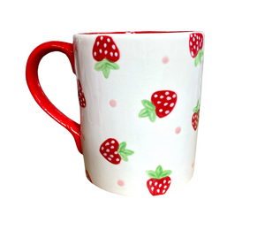 Freehold Strawberry Dot Mug