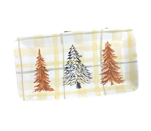 Freehold Pines And Plaid Platter