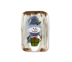 Freehold Rustic Snowman Platter