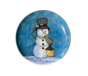 Freehold Rustic Glazed Snowman