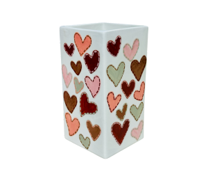 Freehold Quilted Heart Vase